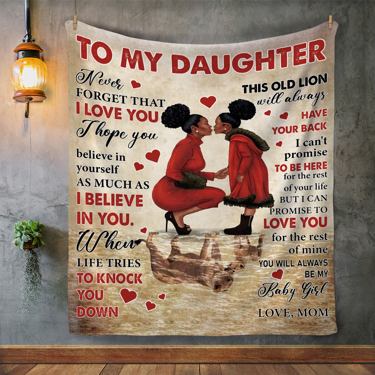 Never Forget A Mother and Daughter's Love Blanket