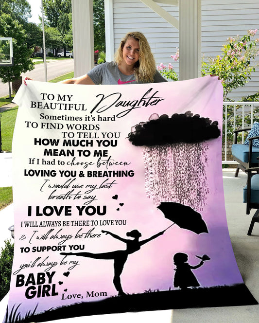 Dancing In The Rain Daughter Blanket