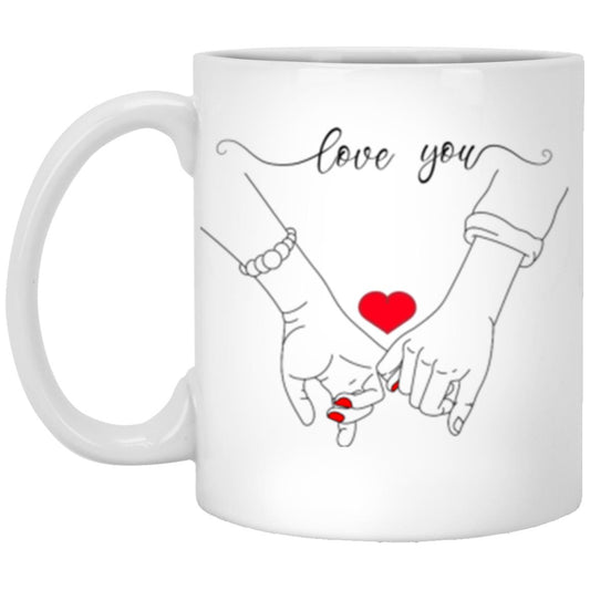 Love Holding Hands Coffee Mug For My Valentine