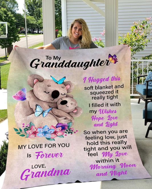 Forever Love From Grandma Premium Sherpa Blanket