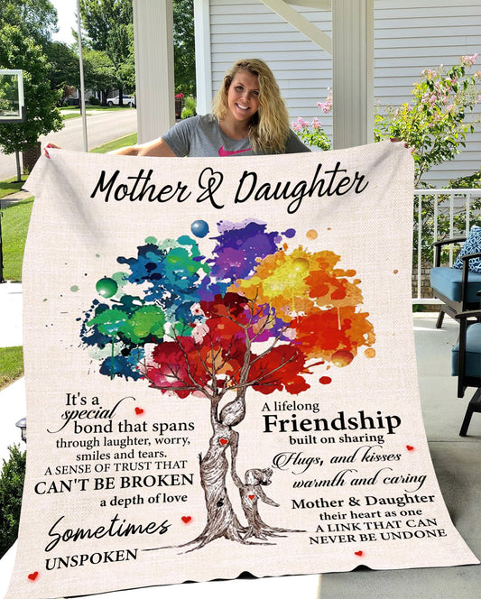 Mother and Daughter Cherished Bond Blanket