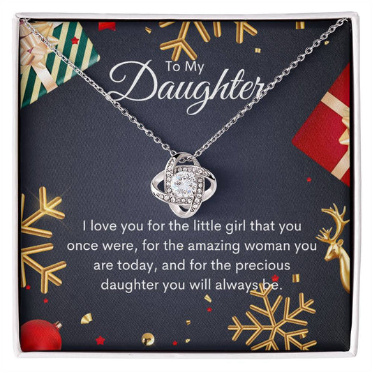 Daughter's Love Knot Eternal Bond Necklace