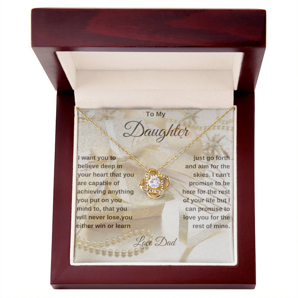 Always Daddy's Little Girl Love Knot Necklace