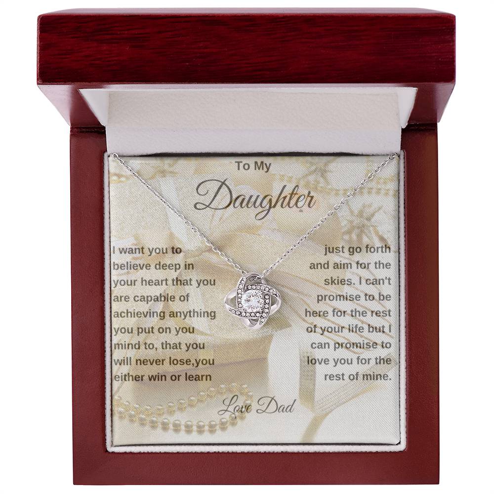 Always Daddy's Little Girl Love Knot Necklace