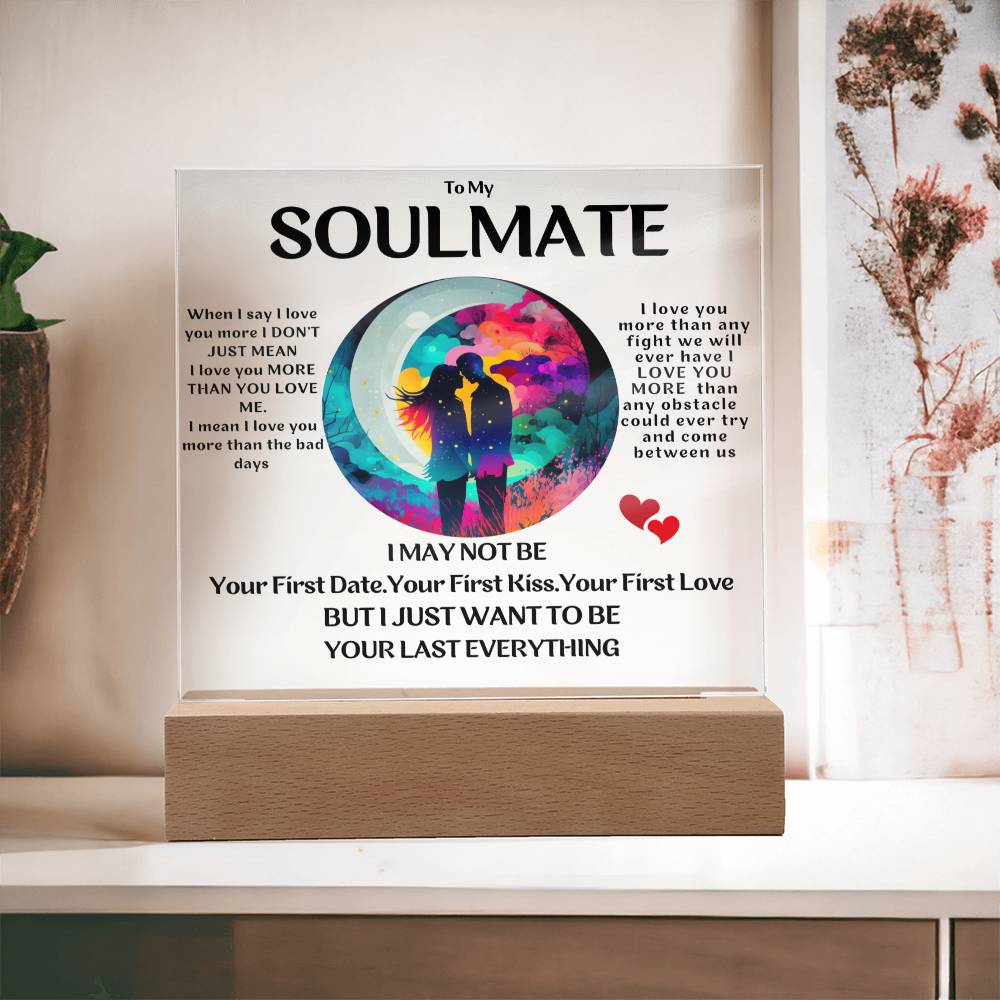 Soulmate Circle Of Embrace Acrylic Plaque