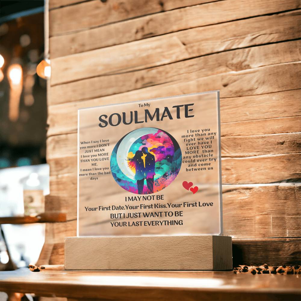 Soulmate Circle Of Embrace Acrylic Plaque