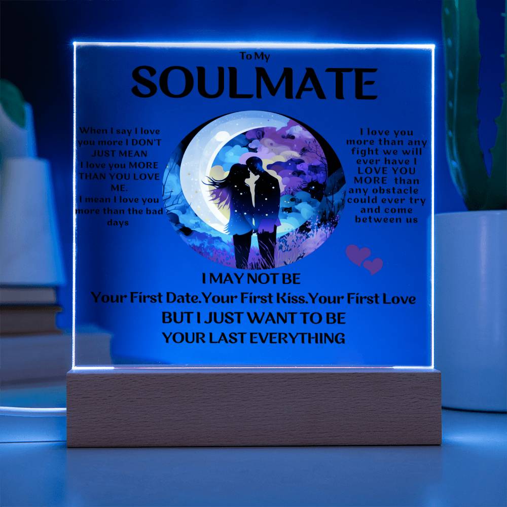 Soulmate Circle Of Embrace Acrylic Plaque