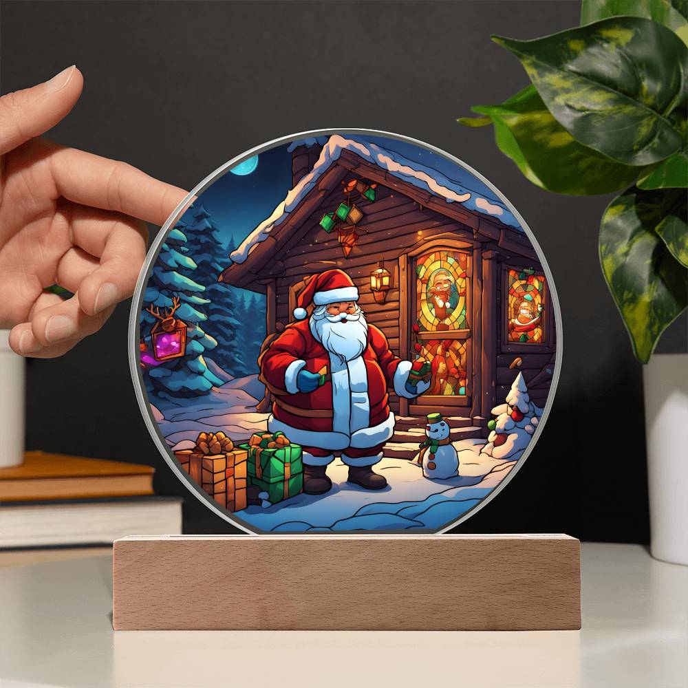 Santa's Claus Acrylic Ornament / Night Light