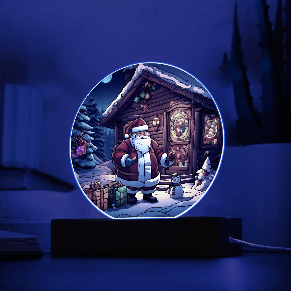 Santa's Claus Acrylic Ornament / Night Light