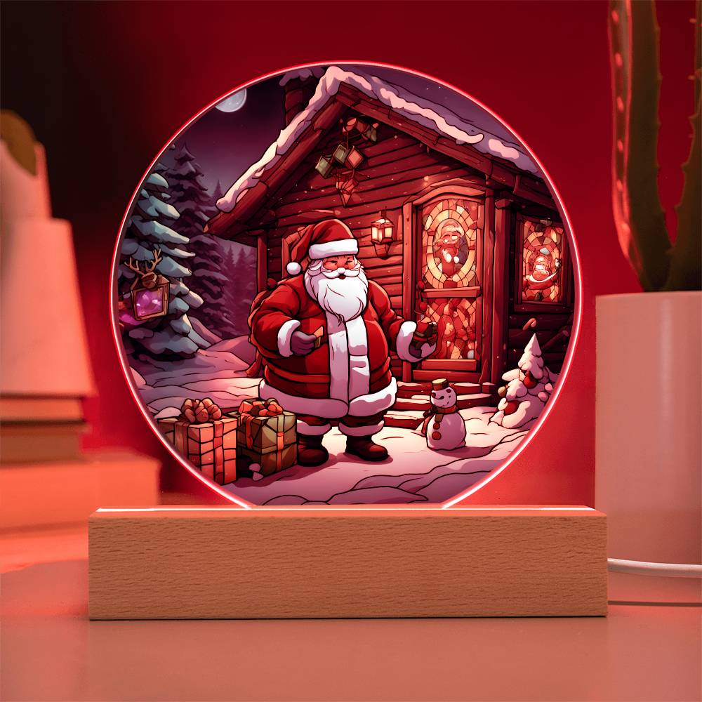 Santa's Claus Acrylic Ornament / Night Light