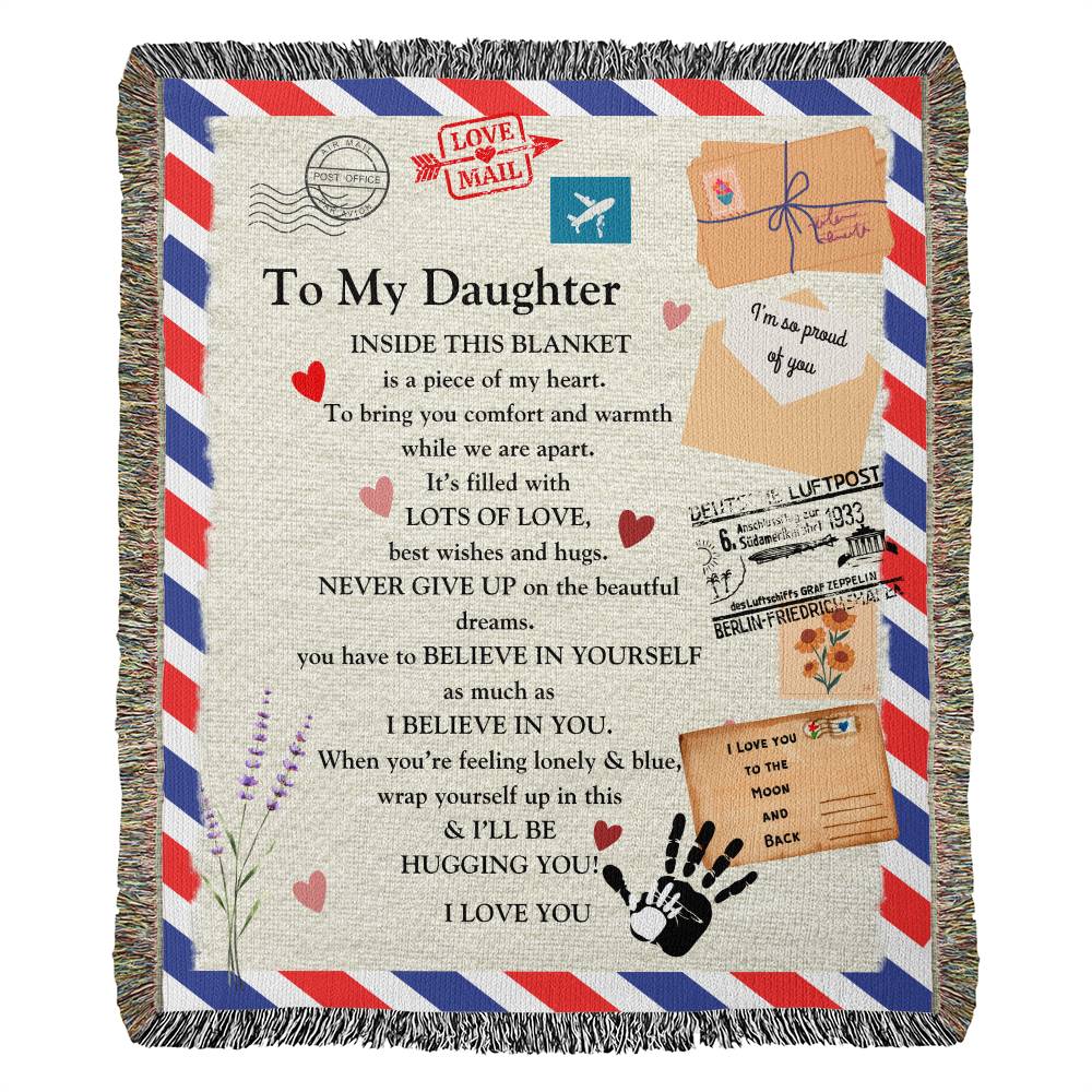 A Love Letter From Mom To Daughter Blanket