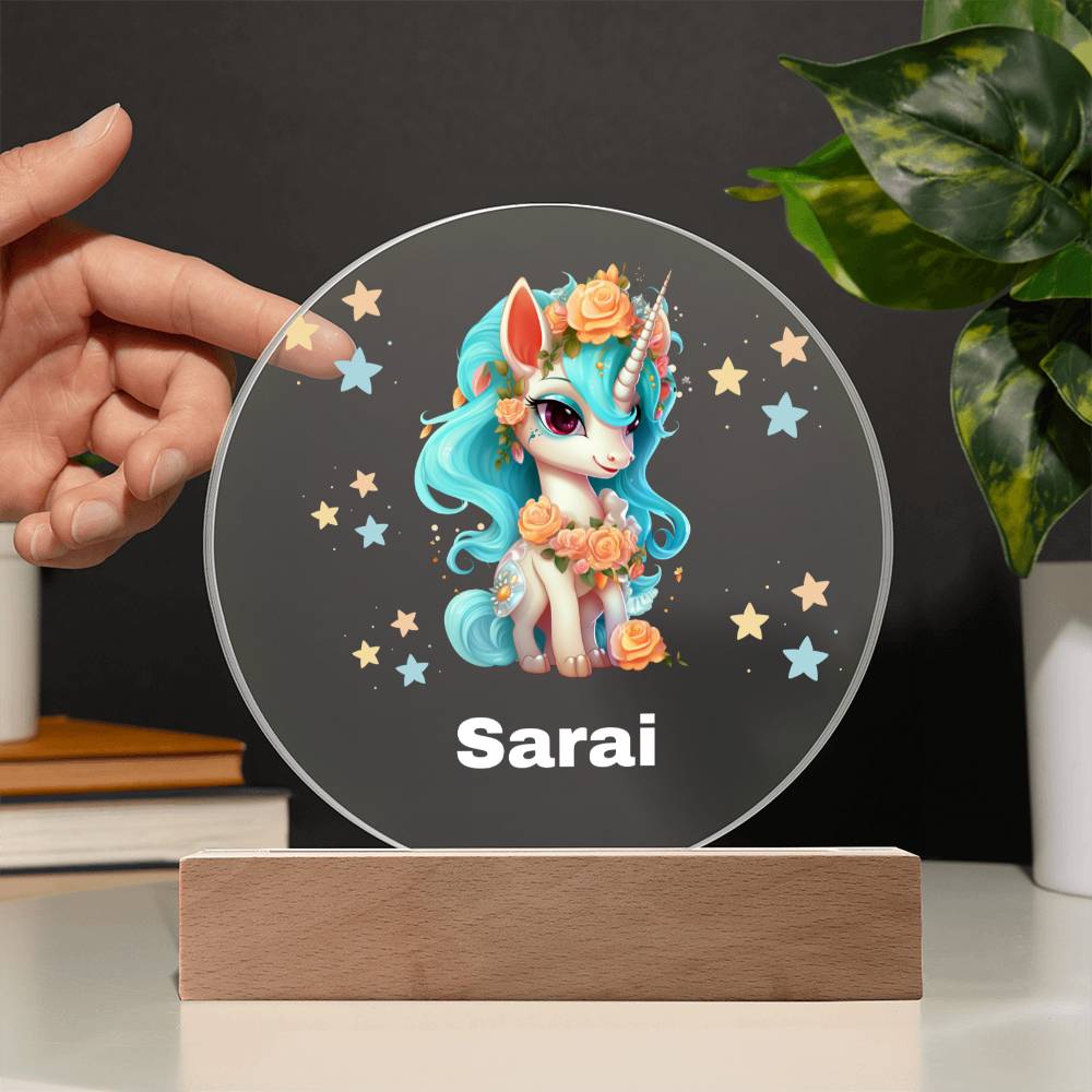 EnchantiGlow A Unicorn-Inspired Acrylic Night Light For Your Magical Daughter